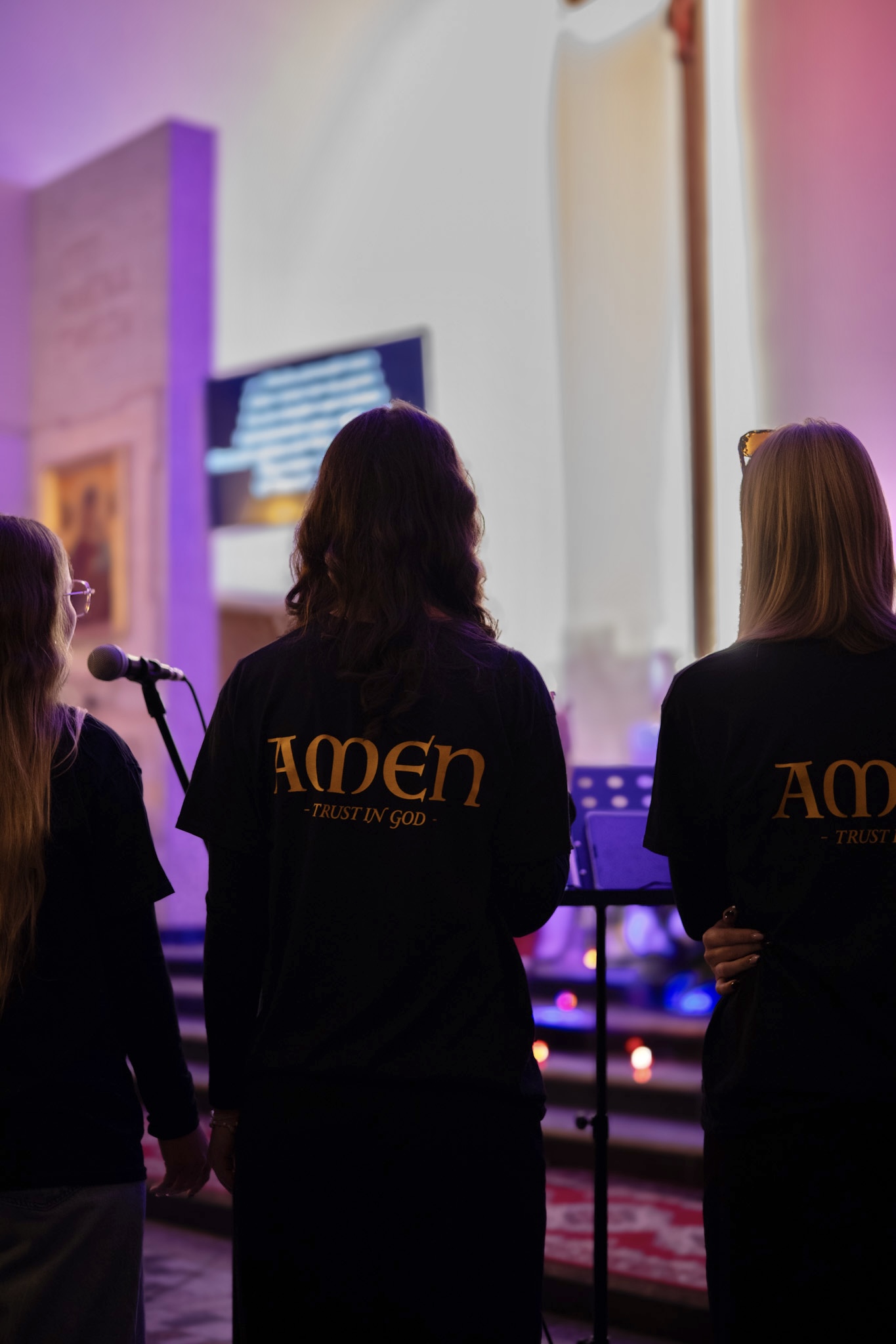 Zespół Przystań Worship podczas wspólnej modlitwy i uwielbienia